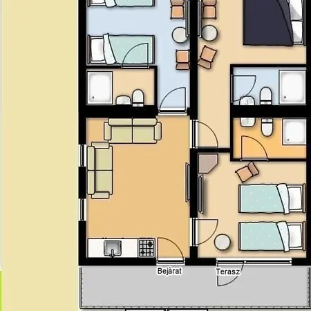 아파트 Fuer 8 Personen Ca 60 Qm In Siofok, Westungarn Plattensee *